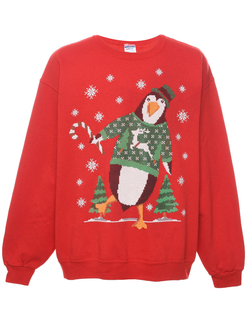 Penguin Christmas Sweatshirt - XL