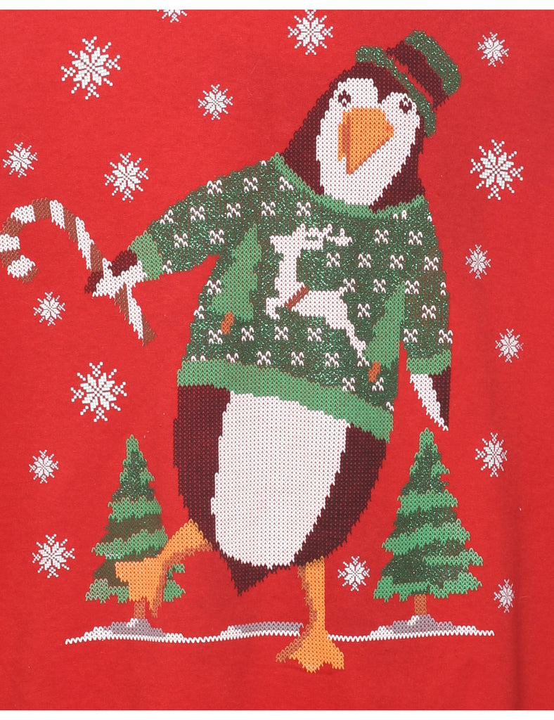 Penguin Christmas Sweatshirt - XL