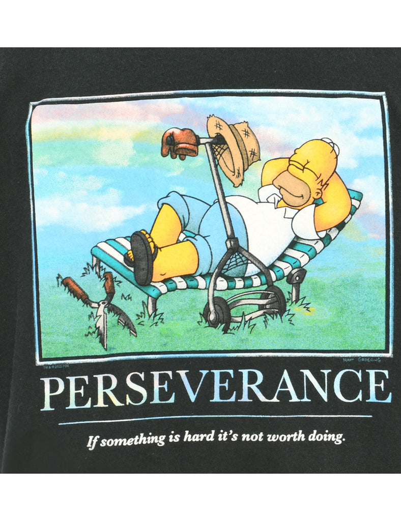 Perseverance Cartoon T-shirt - L