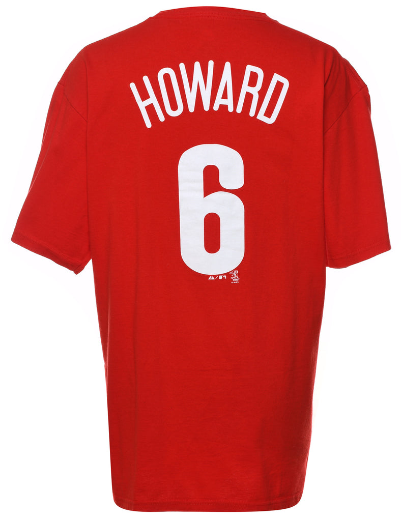 Phillies Howard Red & Blue Printed T-shirt - L