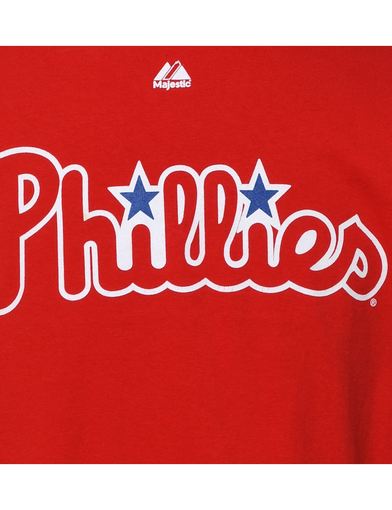 Phillies Howard Red & Blue Printed T-shirt - L