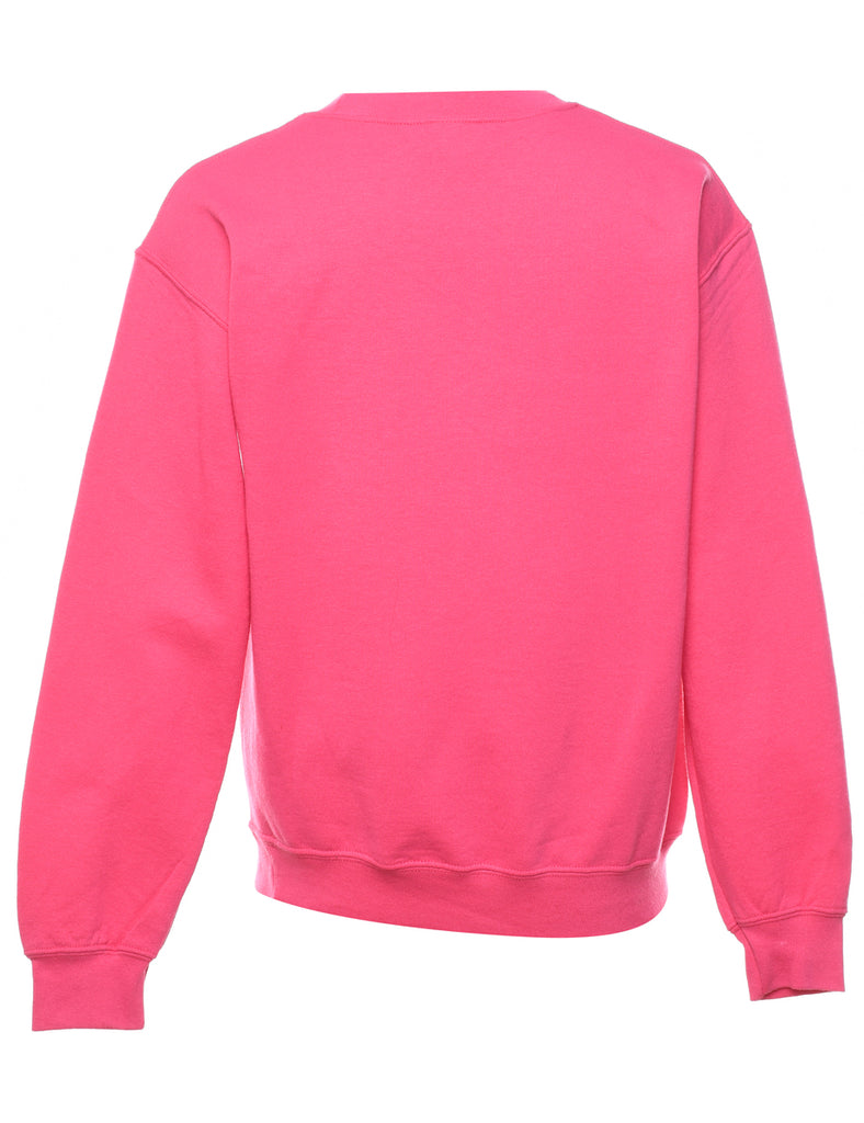 Pink Nassau Bahamas Embroidered Sweatshirt - S