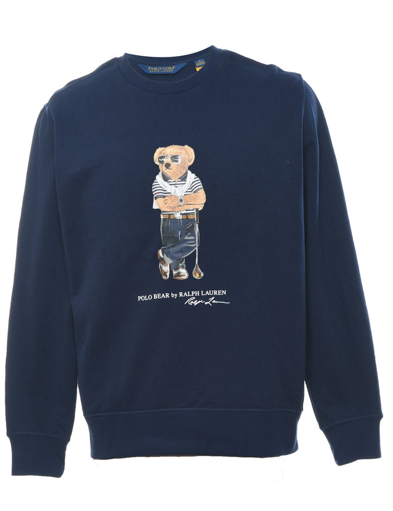 Polo Ralph Lauren Navy Round Neck Sweatshirt - M