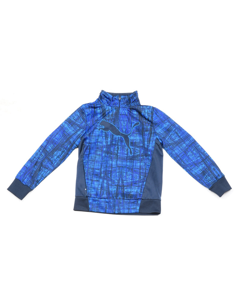 Puma Blue Patterned Track Jacket - 2-3 YEARS