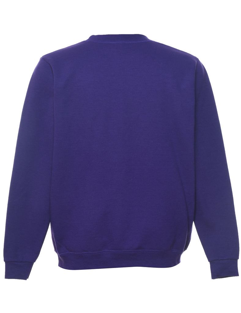 Purple Plain Sweatshirt - M