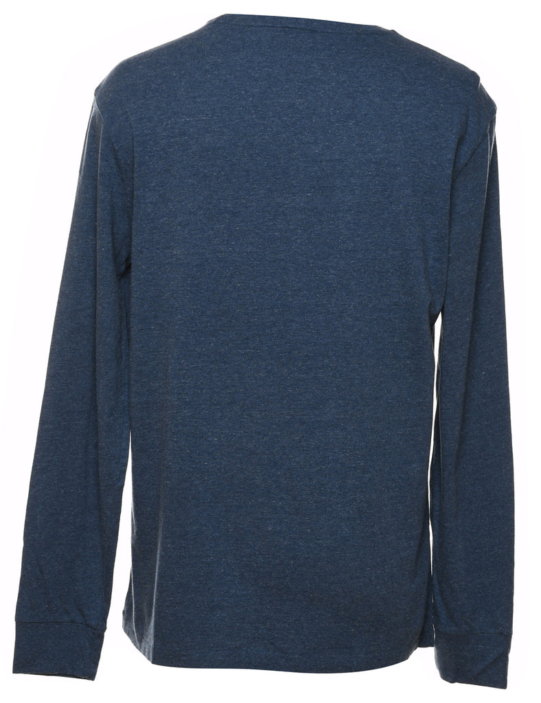 Ralph Lauren Plain Blue Long-Sleeve T-shirt - S