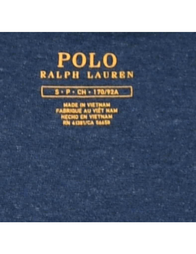 Ralph Lauren Plain Blue Long-Sleeve T-shirt - S