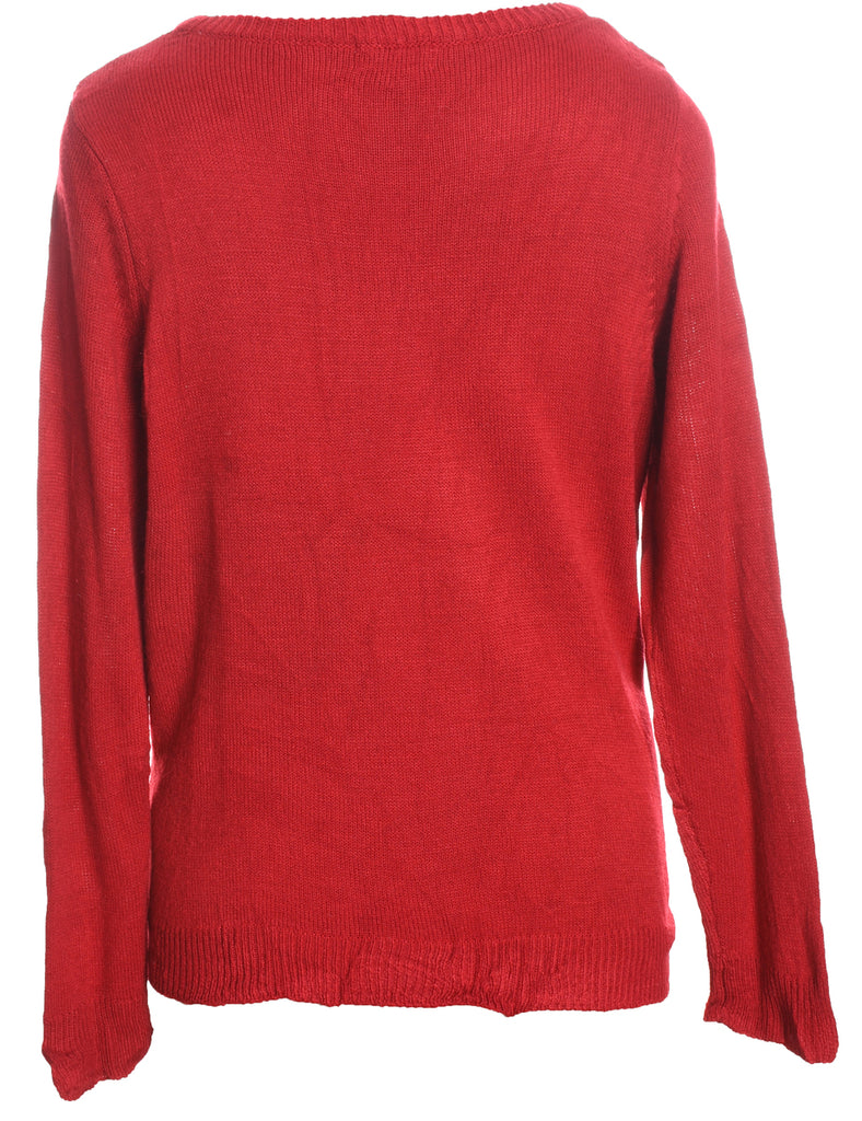 Red Christmas Jumper - L