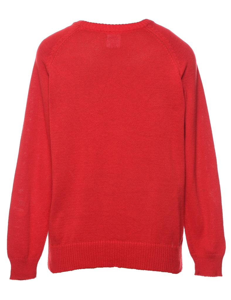 Red Christmas Jumper - L