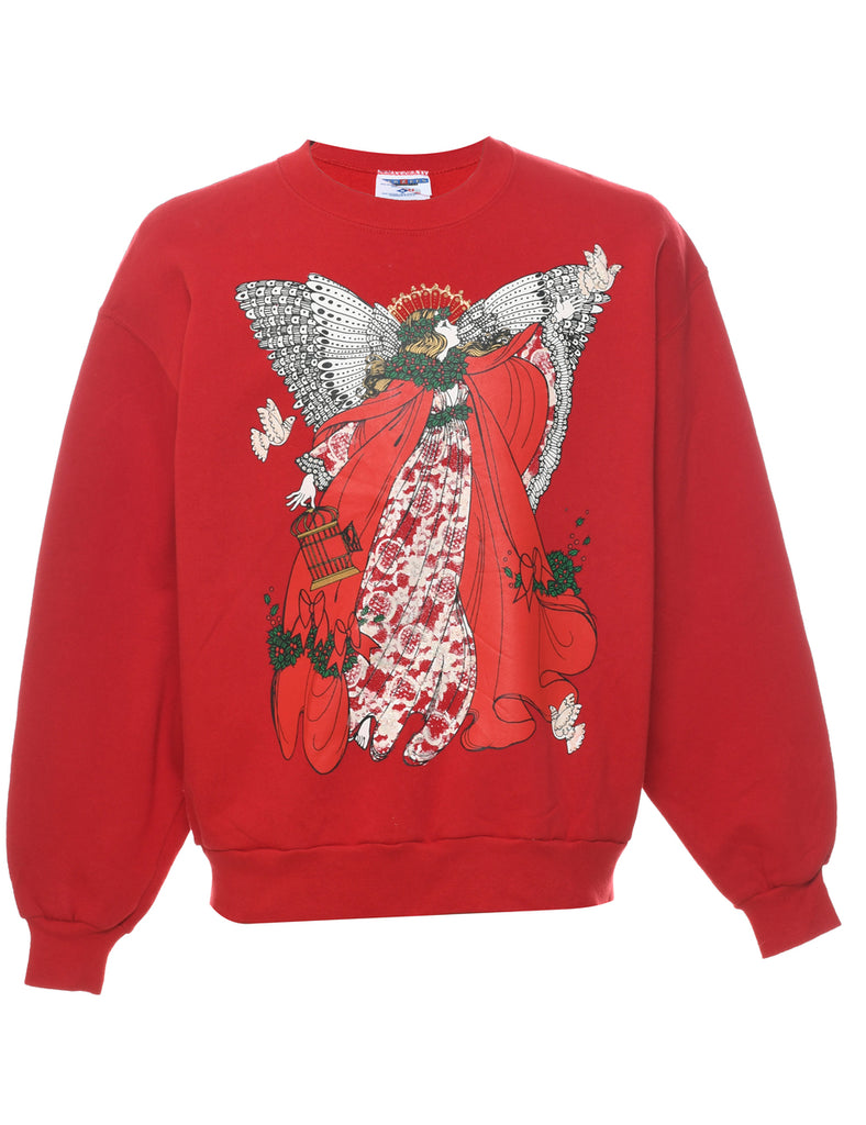 Red Christmas Sweatshirt - L