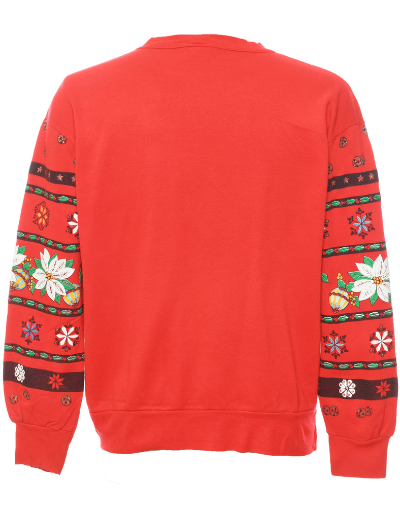 Red Christmas Sweatshirt - L