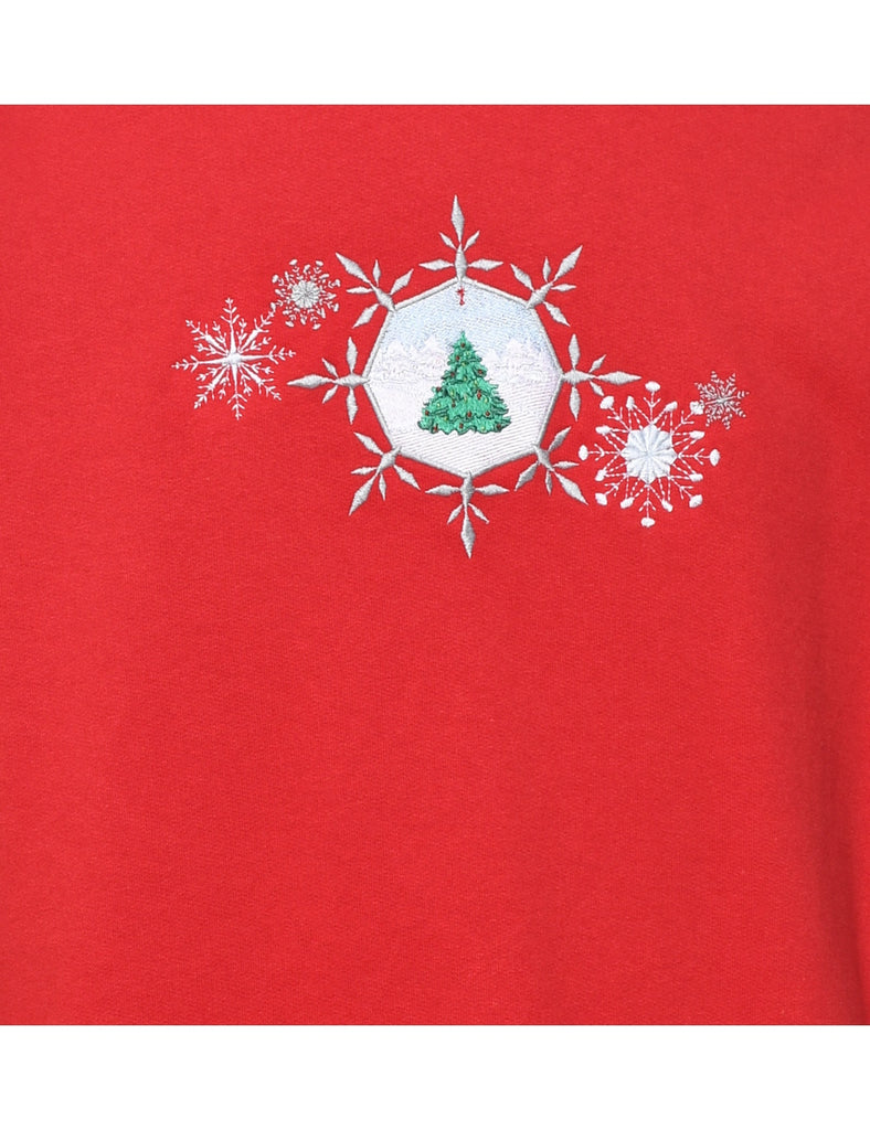 Red Christmas Sweatshirt - M