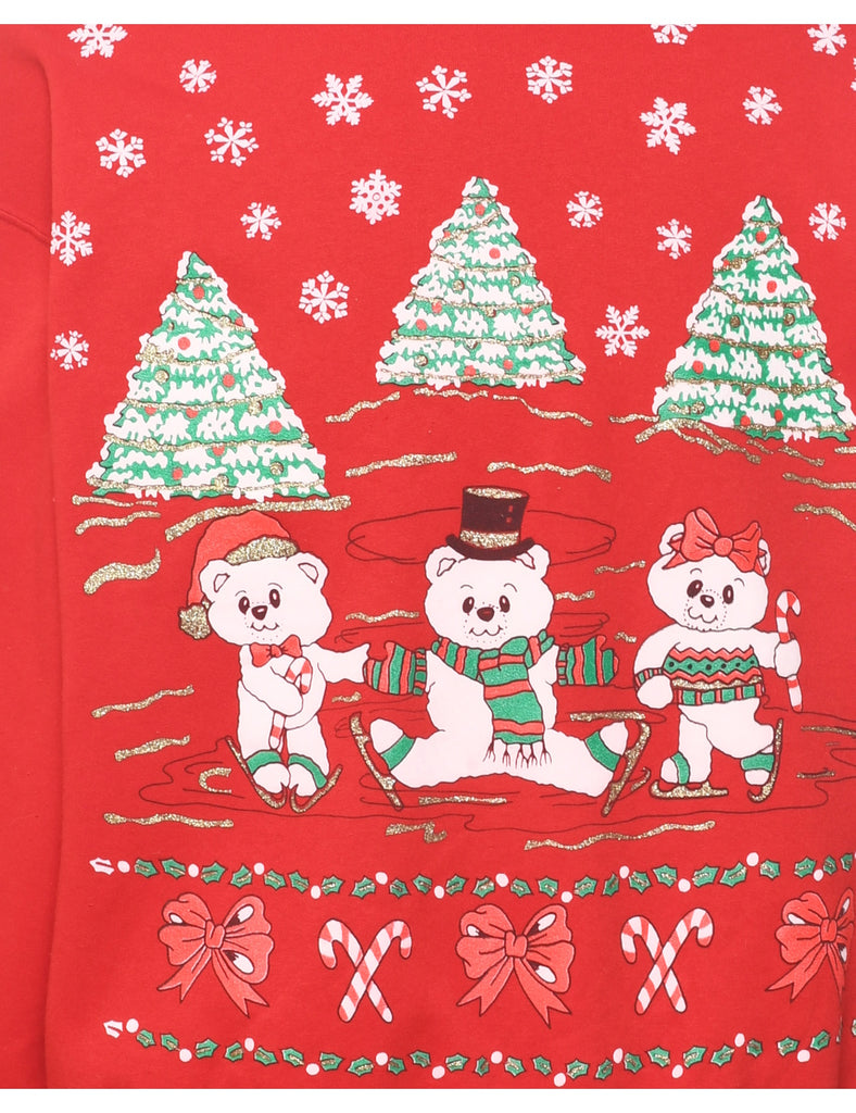 Red Christmas Sweatshirt - XL