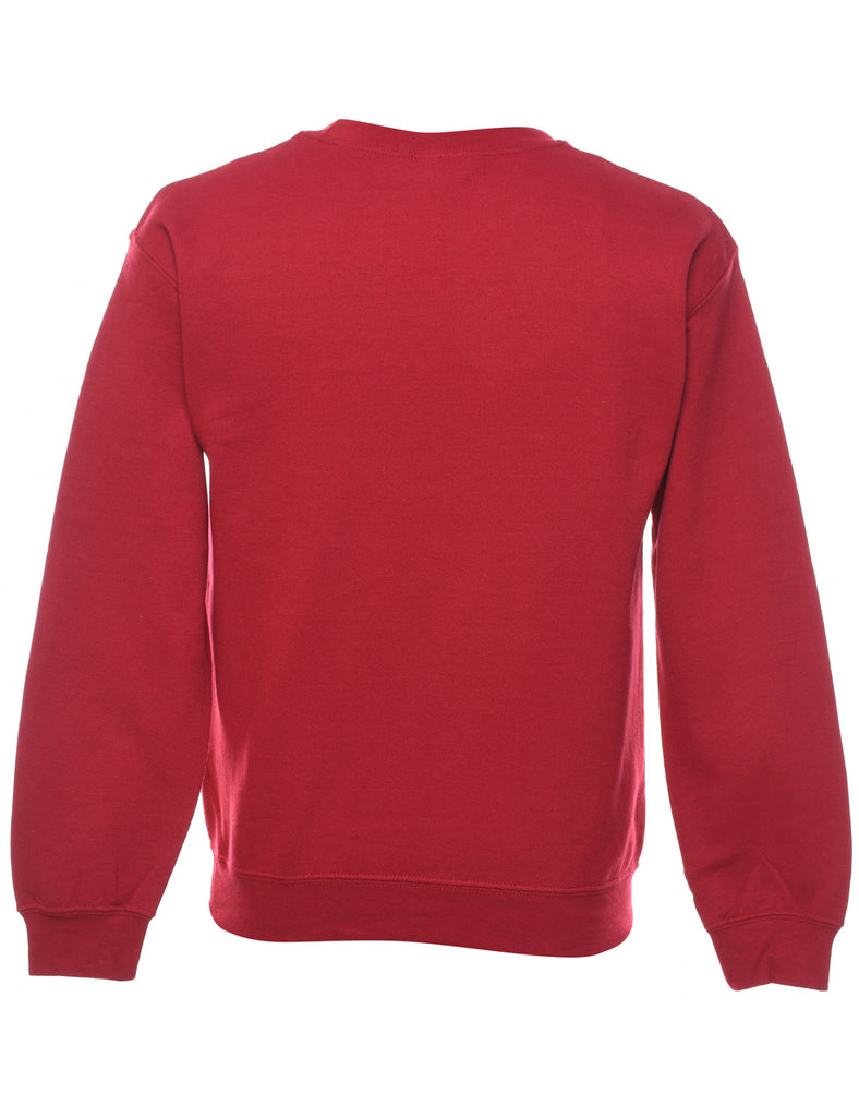 Red Morehead City Printed Sweatshirt - S