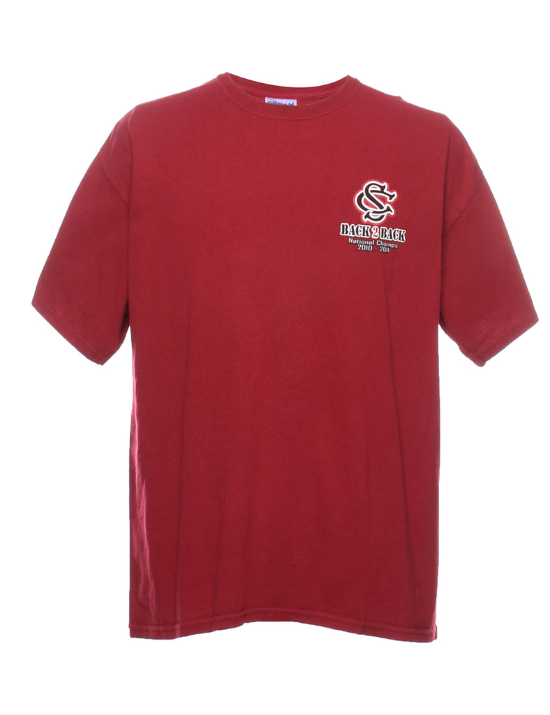 Red Printed T-shirt - XL