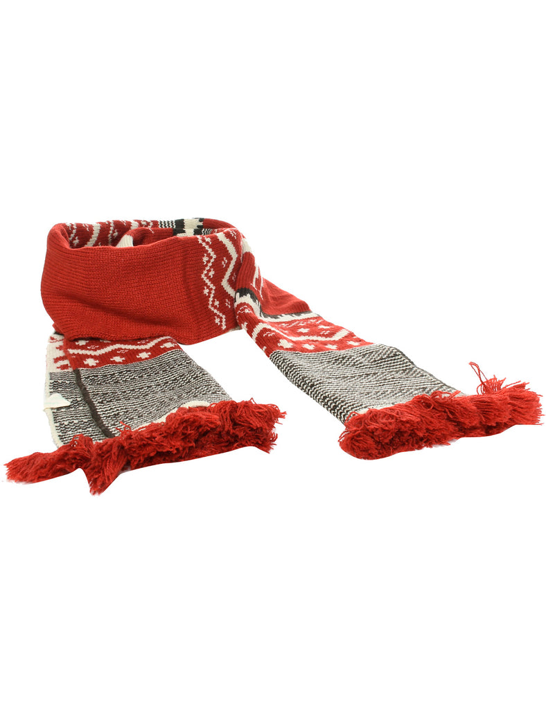 Red Winter Scarf - M