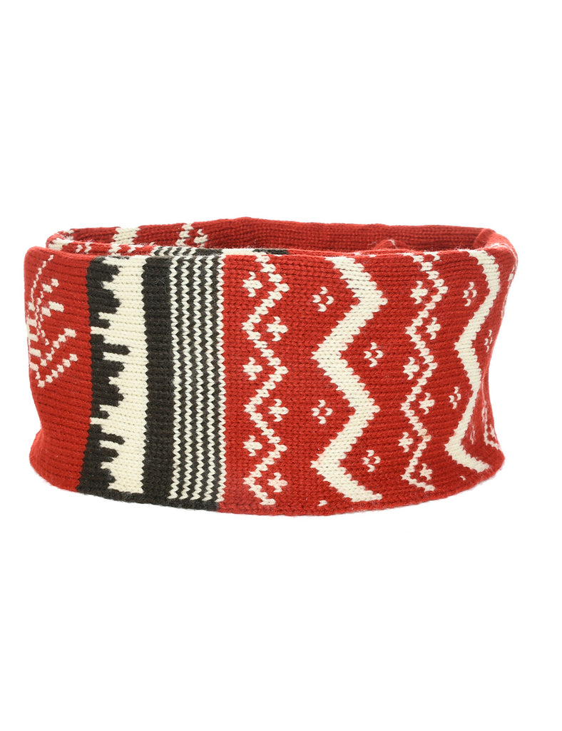 Red Winter Scarf - M