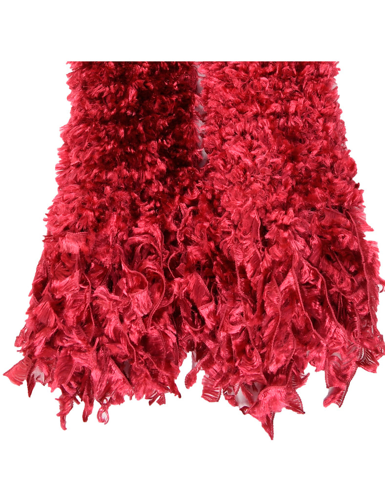 Red Winter Scarf - M