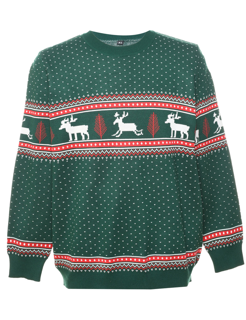 Reindeer Christmas Jumper - XL