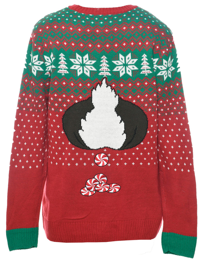 Reindeer Christmas Jumper - L