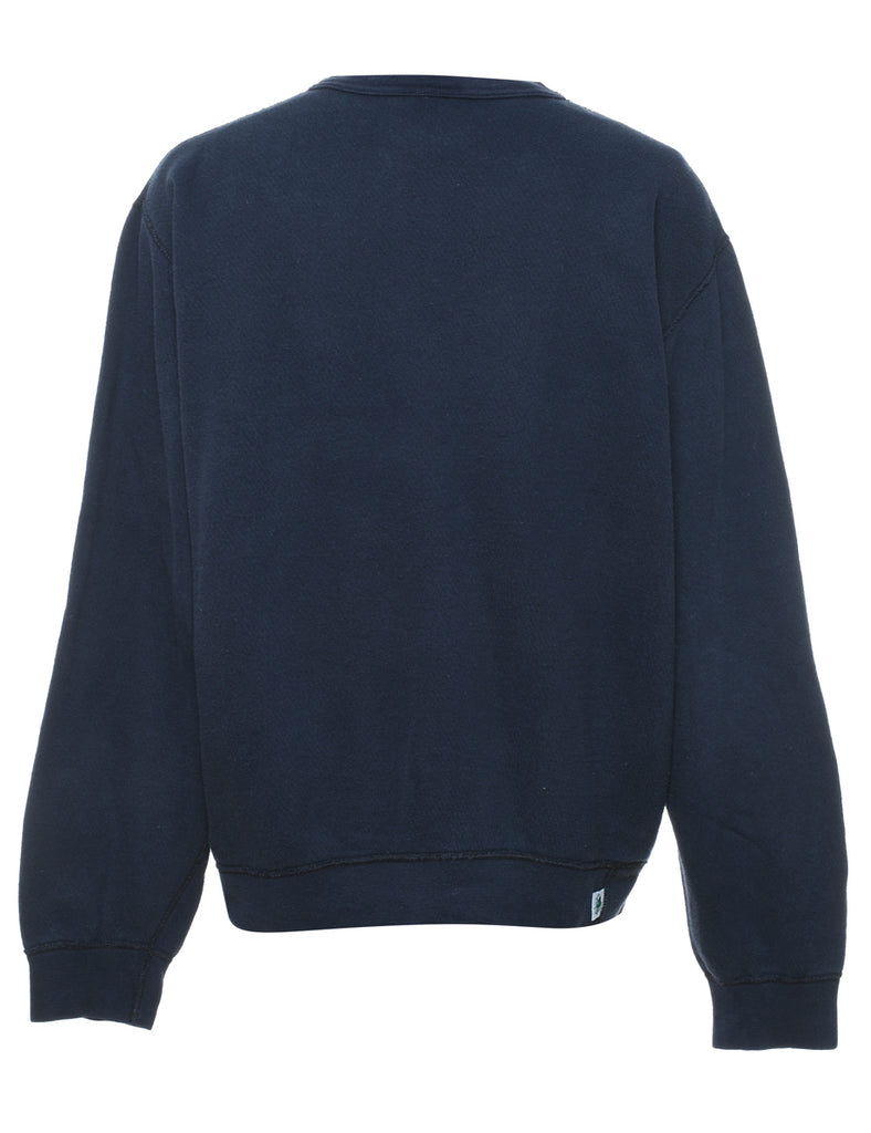 Roots Canada Navy Printed Sweatshirt - M