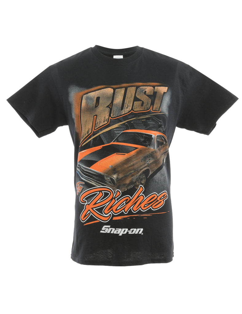 Rust Riches Snap On Printed T-shirt - M