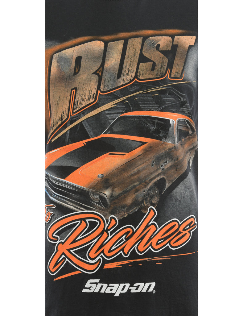 Rust Riches Snap On Printed T-shirt - M