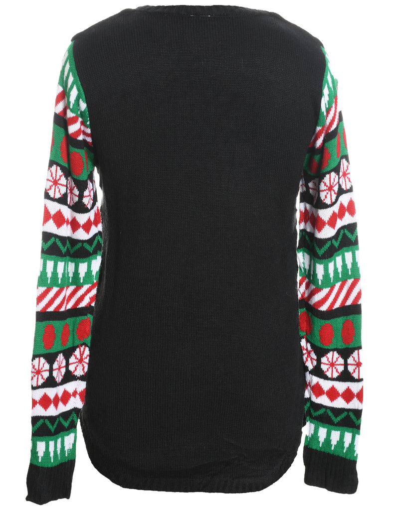 Santa Claus Christmas Jumper - M