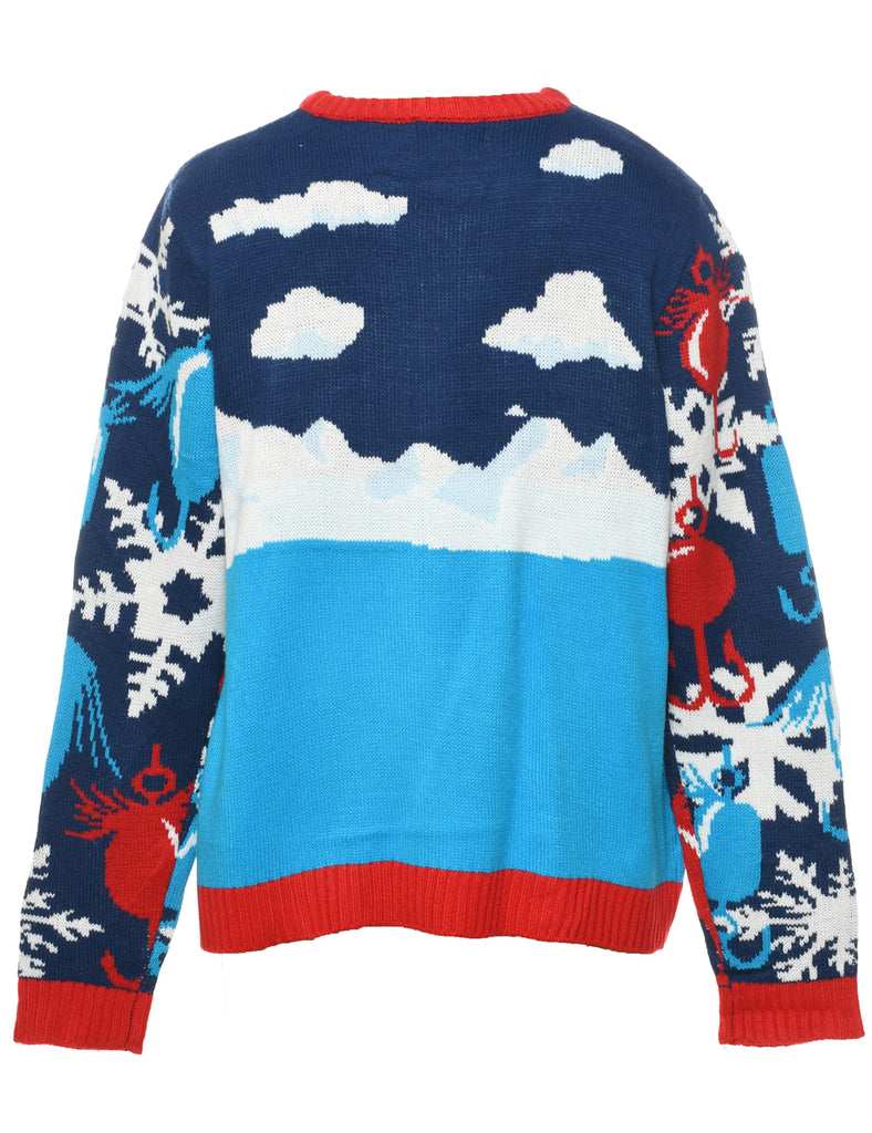 Santa Claus Christmas Jumper - M