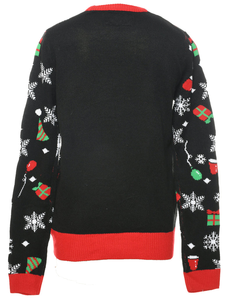 Santa Claus Christmas Jumper - M