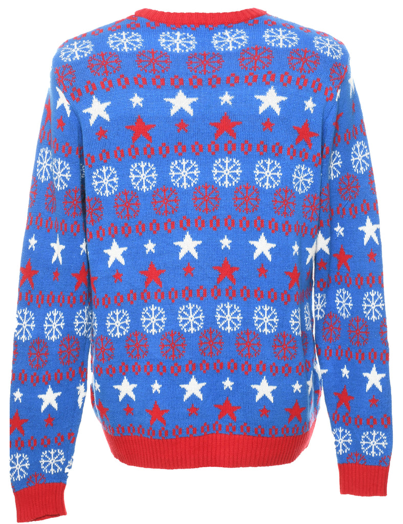 Santa Claus Christmas Jumper - M