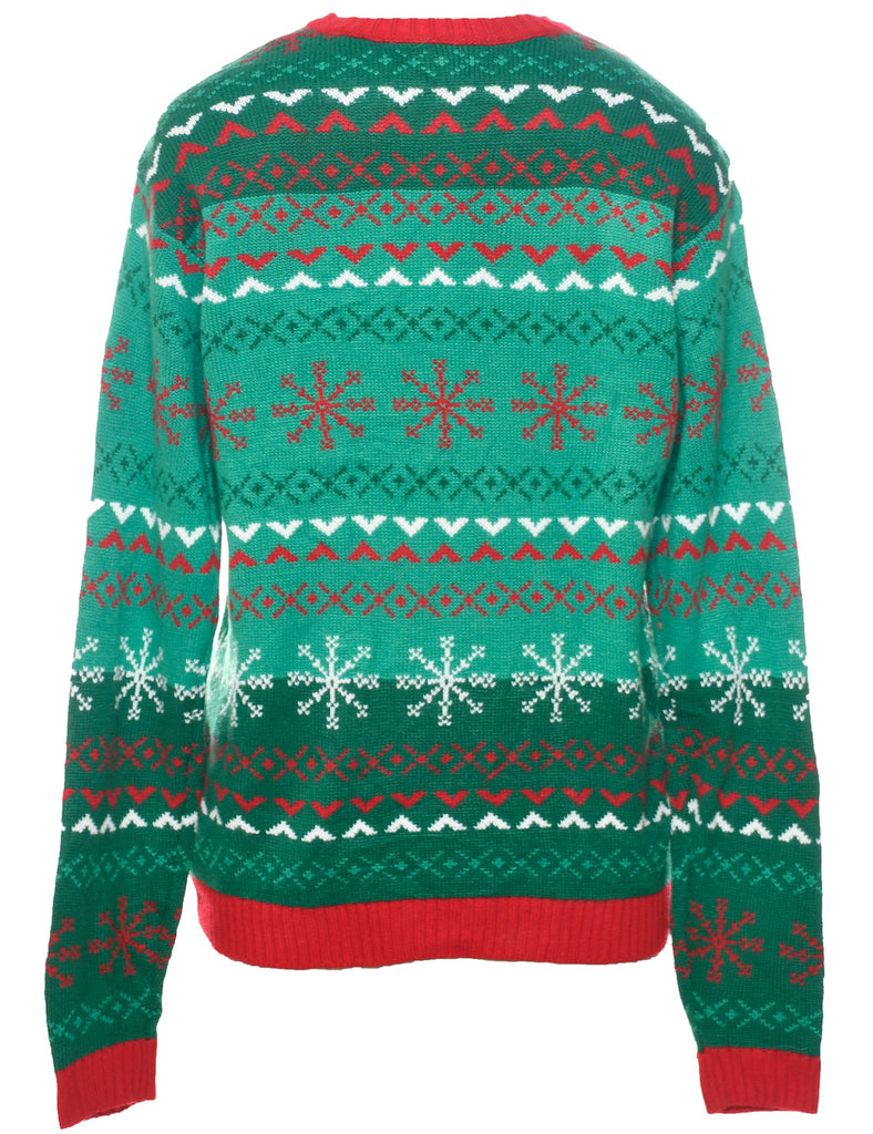 Santa Claus Christmas Jumper - M