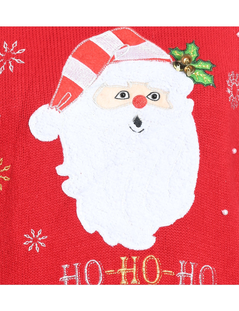 Santa Claus Christmas Jumper - M