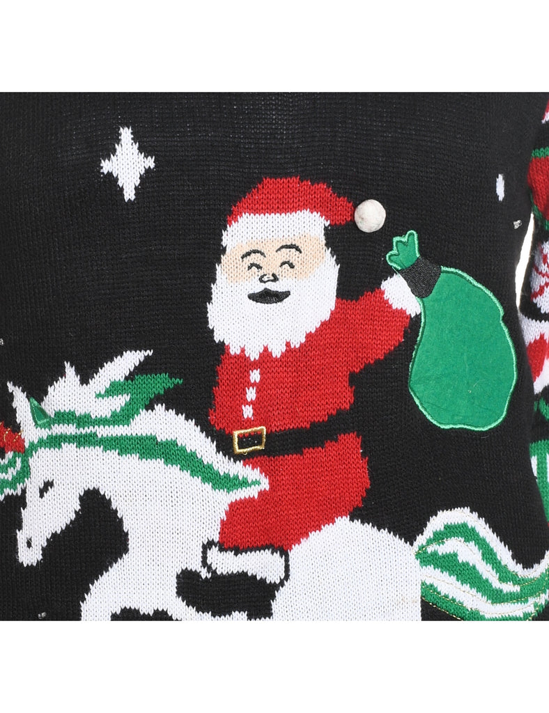 Santa Claus Christmas Jumper - M