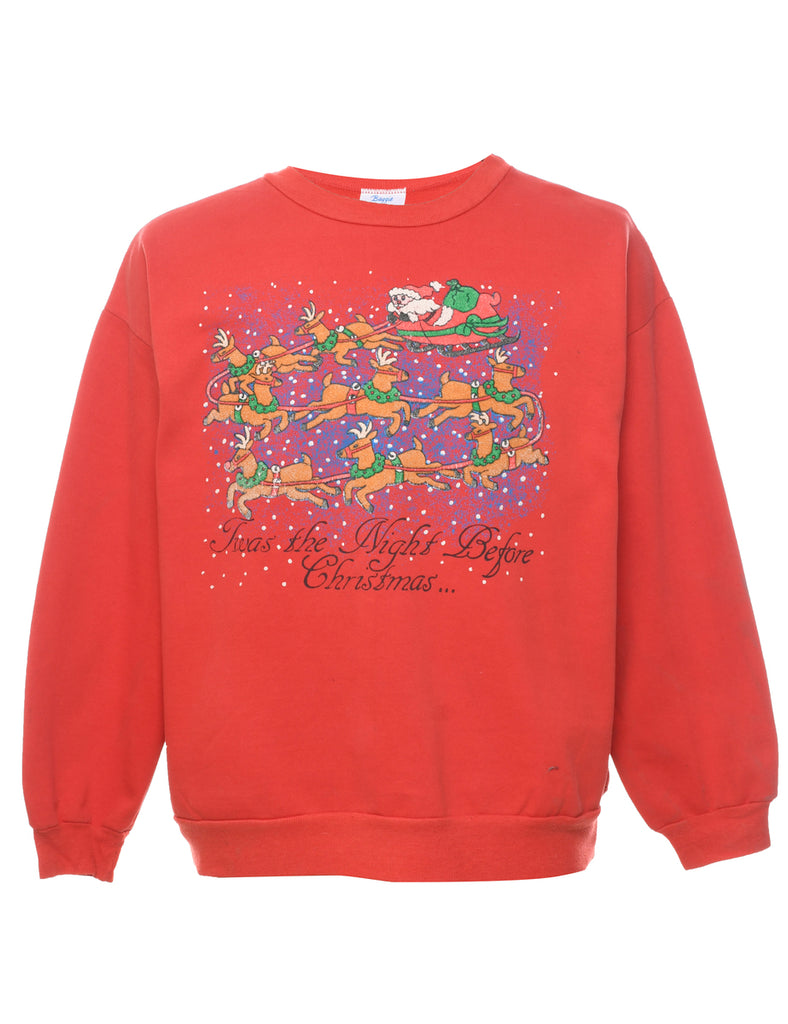 Santa Claus  Christmas Sweatshirt - M