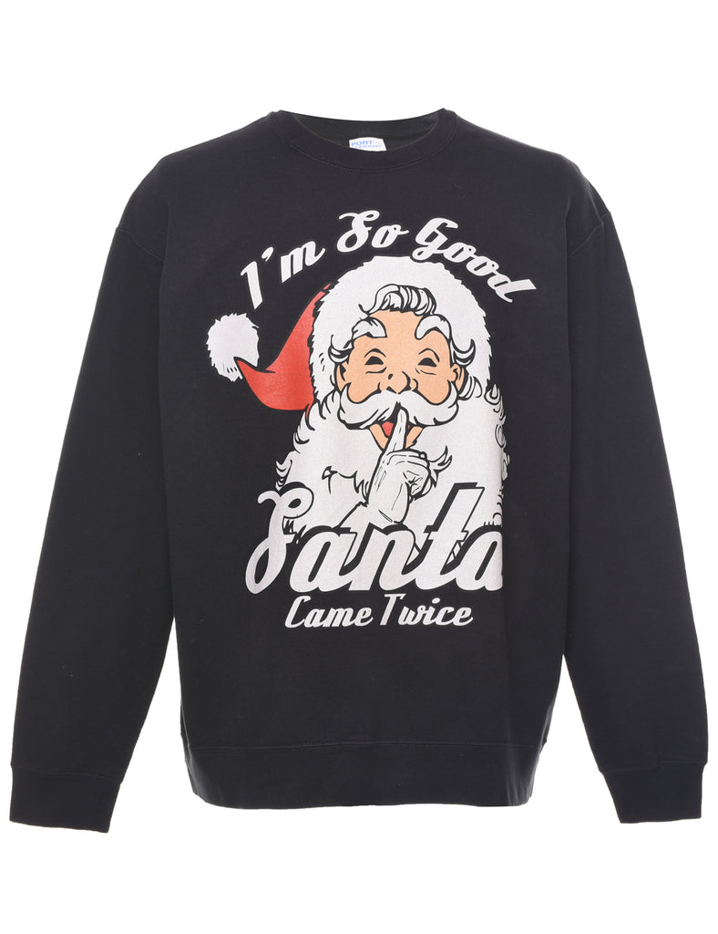 Santa Claus Christmas Sweatshirt - XL