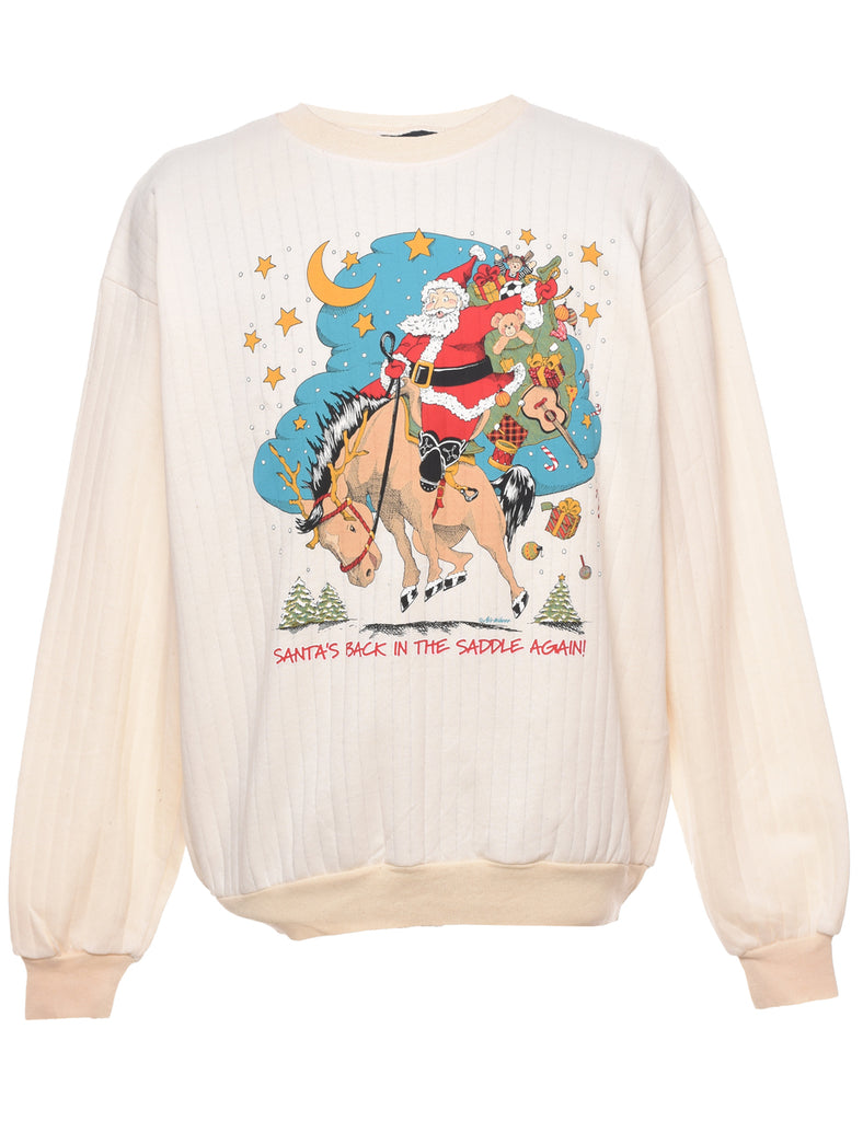 Santa Claus Christmas Sweatshirt - XL