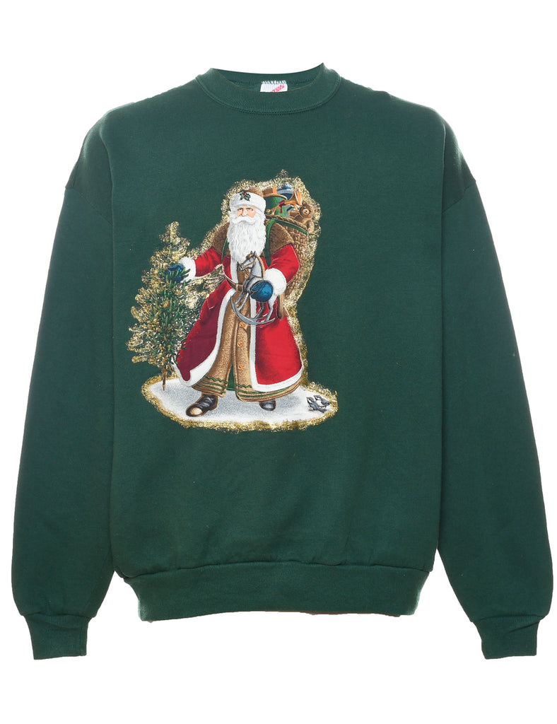 Santa Claus  Christmas Sweatshirt - XL