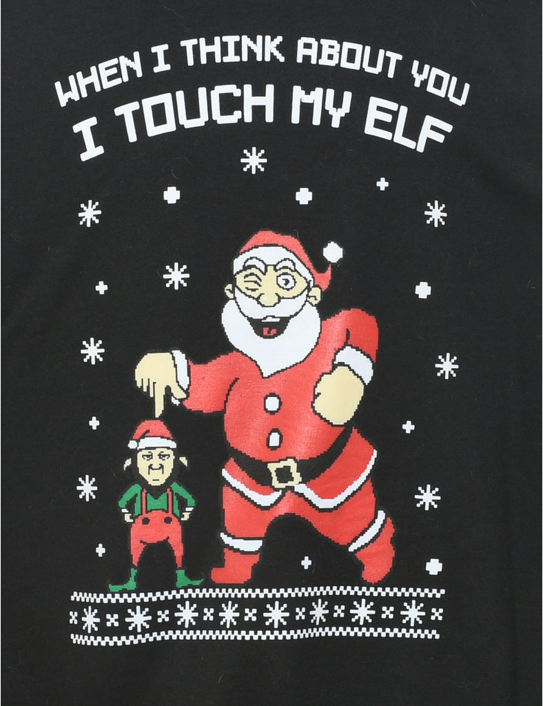 Santa Claus Christmas Sweatshirt - L