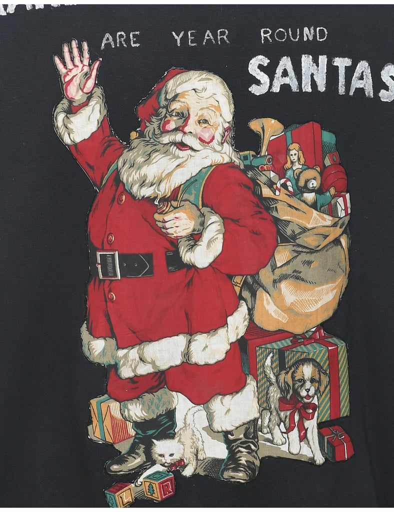 Santa Claus Christmas Sweatshirt - L