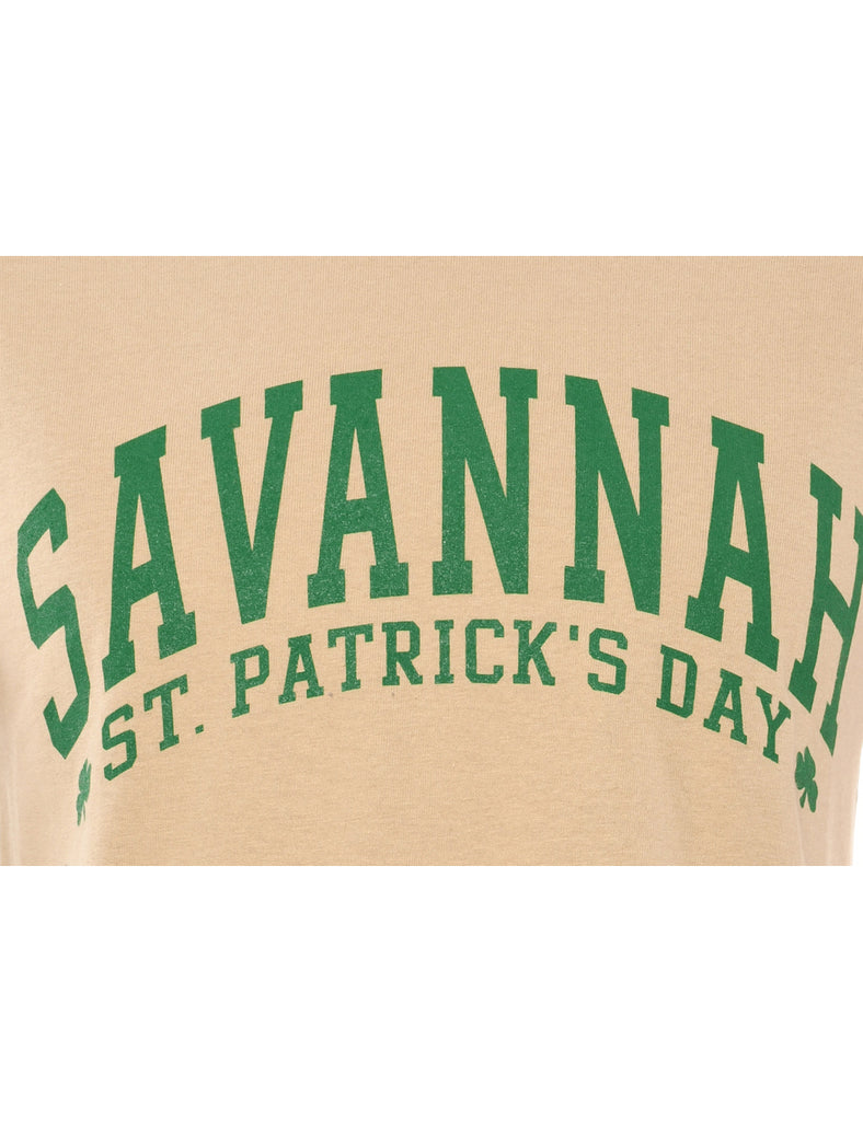 Savanah St Patricks Day Printed T-shirt - S