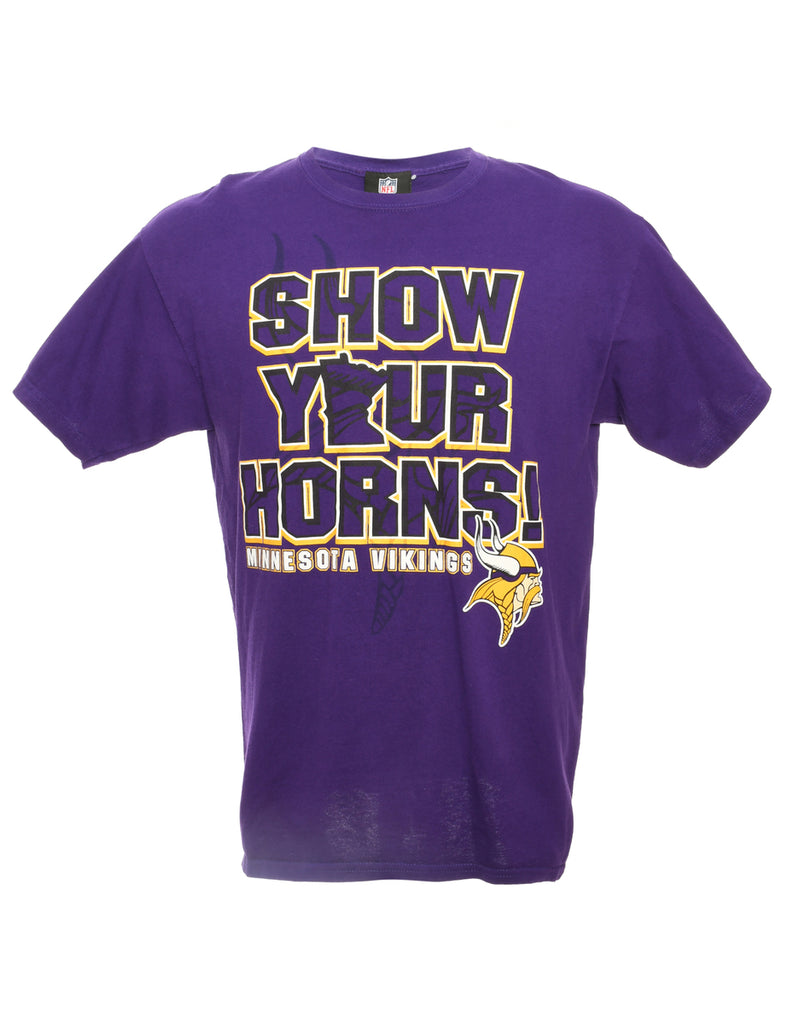 Show Your Horns Football Sports T-shirt - L