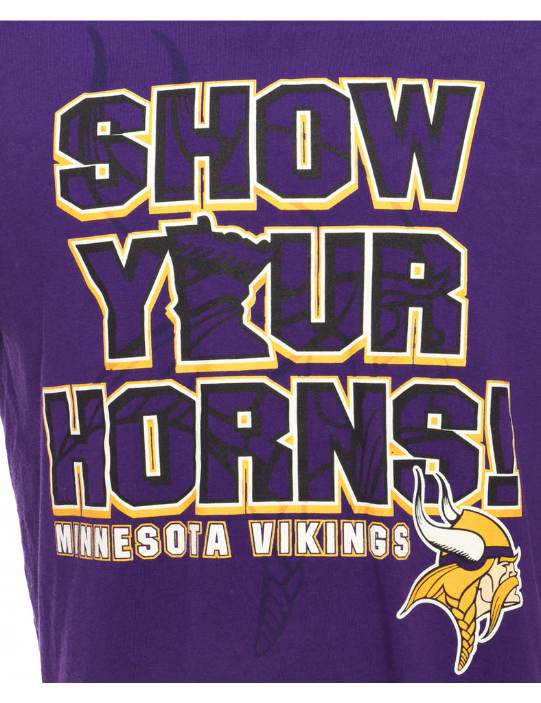 Show Your Horns Football Sports T-shirt - L