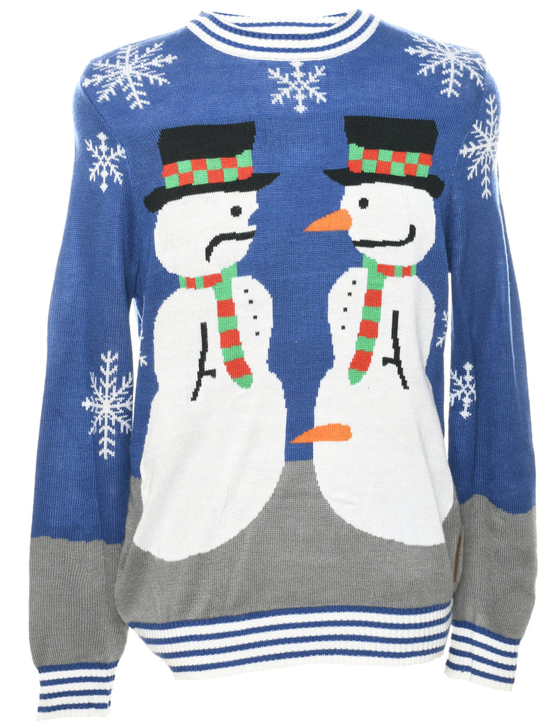 Snowman Christmas Jumper - M