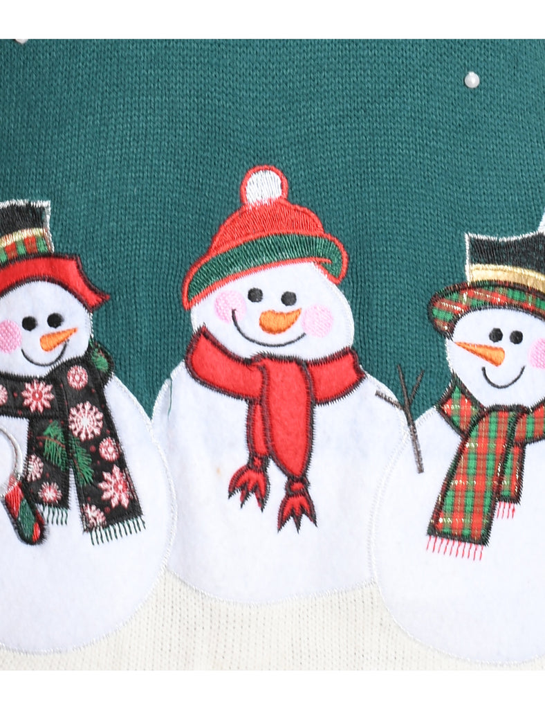 Snowman Christmas Jumper - L