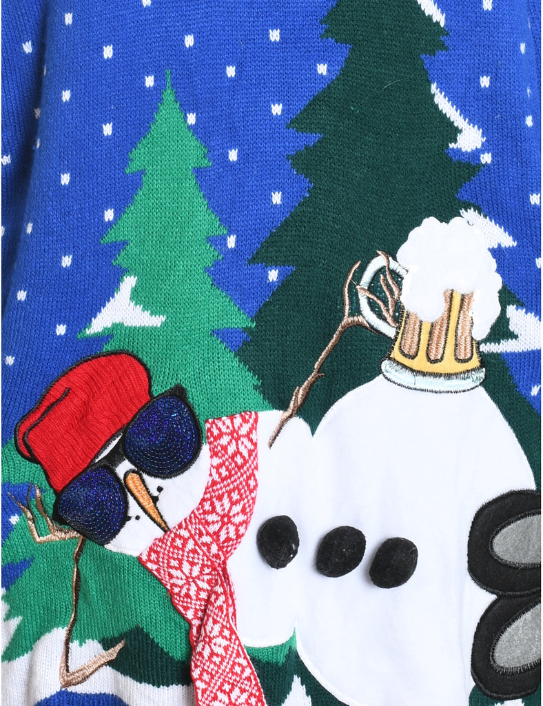 Snowman Christmas Jumper - XL