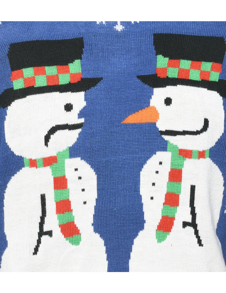 Snowman Christmas Jumper - M