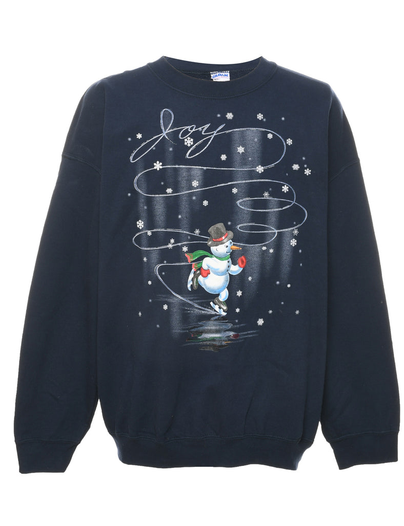 Snowman Christmas Sweatshirt - XL