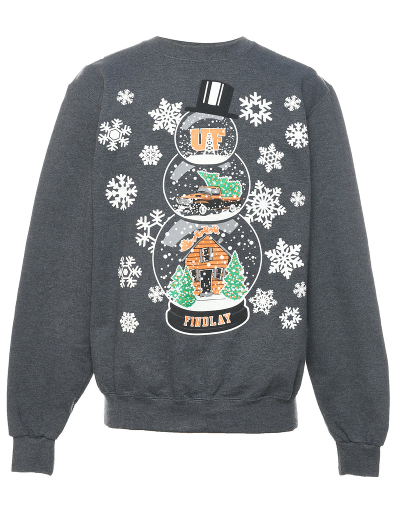 Snowman Christmas Sweatshirt - S