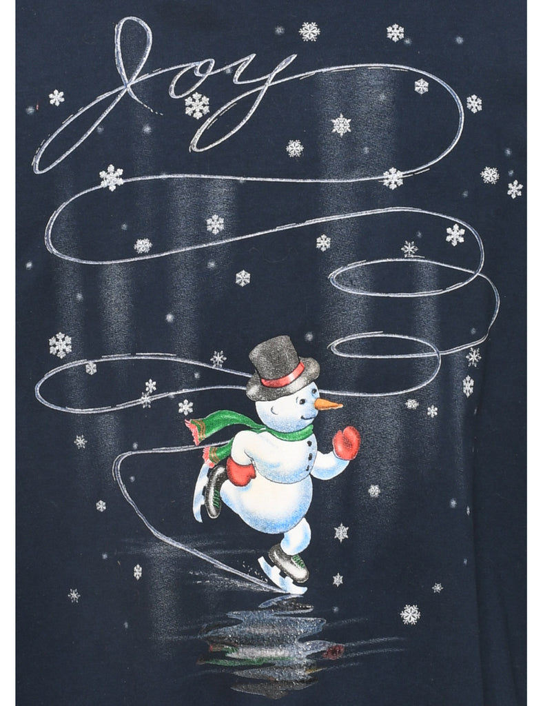 Snowman Christmas Sweatshirt - L